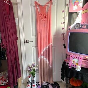 Women’s Venus tie dye long maxi beach dress